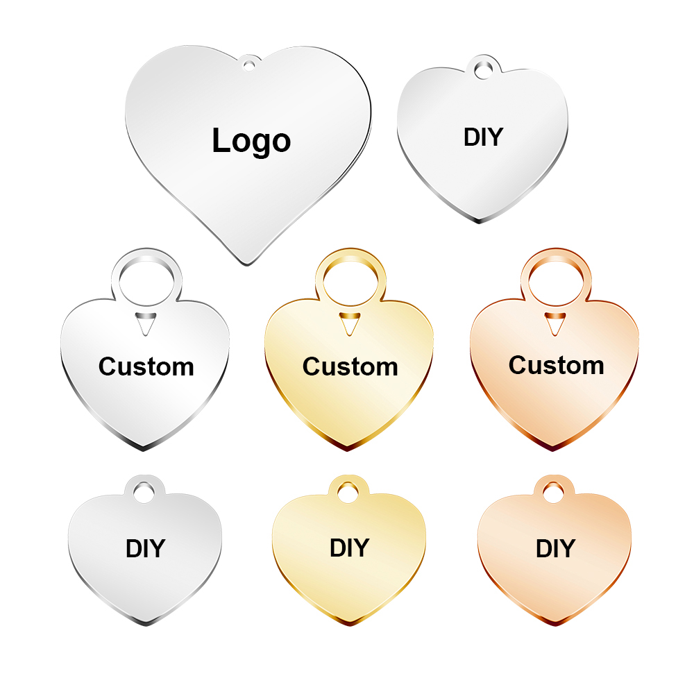 Making Custom Jewelry - 20 шт./лот, нержавеющая сталь, индивидуальный логотип,