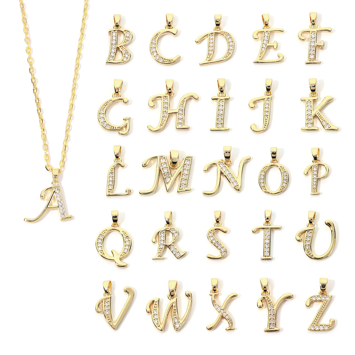 Making Custom Jewelry - 1 шт. металлический кулон с буквой