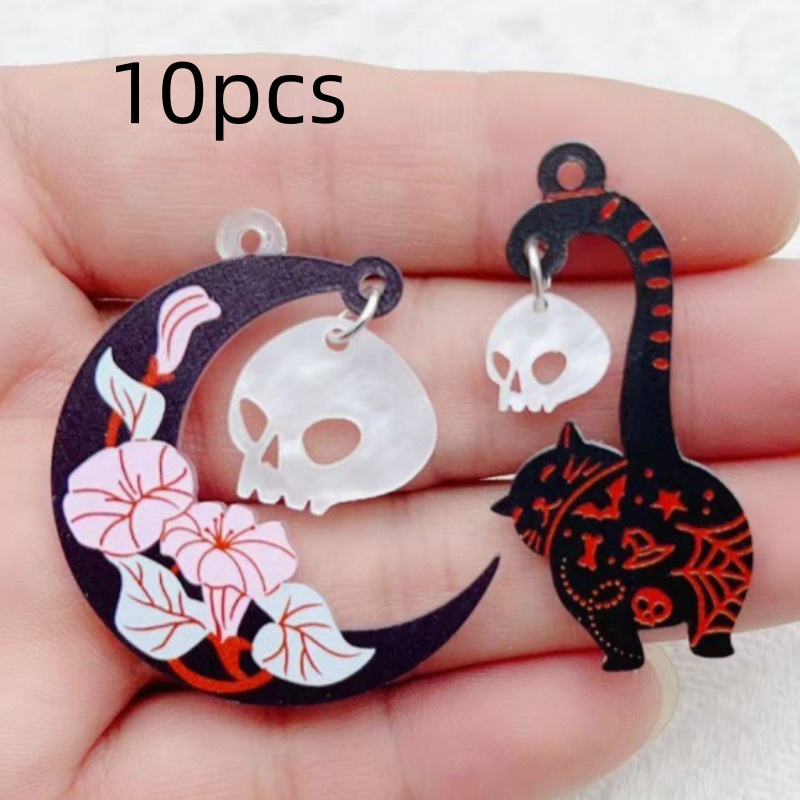 10 шт. акриловых подвесок на Х – обзор и цена Jewelry Making Earrings
