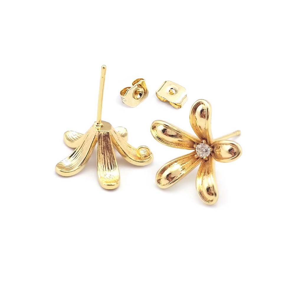 Серьги-гвоздики из латуни под  – обзор и цена Jewelry Making Metal
