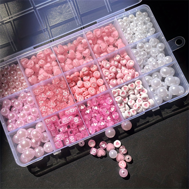 Набор из 10 розовых акриловых  – обзор и цена Bead Organizer Tray
