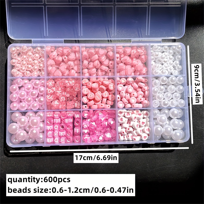 Набор из 10 розовых акриловых  – обзор и цена Bead Organizer Tray