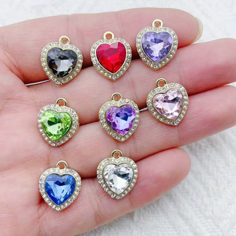10 шт. подвесок в форме сердца – обзор и цена Jewelry Making Party