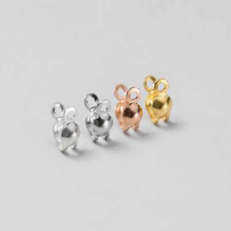 4 шт. Настоящие цельные застеж – обзор и цена Jewelry Making Metal