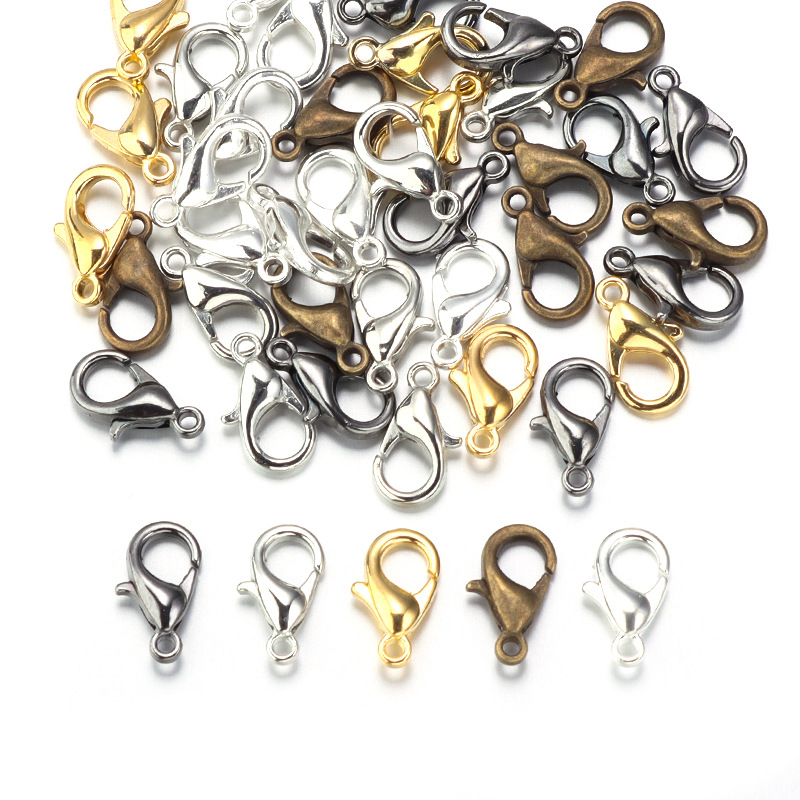 100 шт. застежек-карабинов из  – обзор и цена Jewelry Making Metal